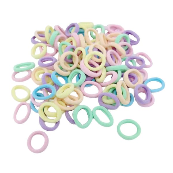 6x100 stk. Hårstrikker for kvinner, elastiske hårstrikker for tykt hår 6 Pcs