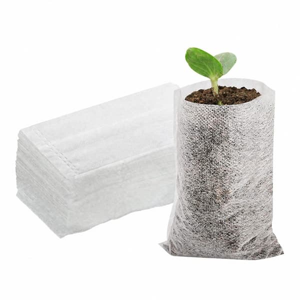 Ovävda växtodlingspåsar, 100-pack, plantskolkrukor för plantor, fruktskydd