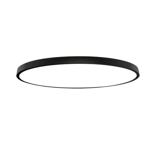 Erittäin ohut pyöreä LED-kattovalaisin 40cm, musta, kolmivärinen himmennettävä