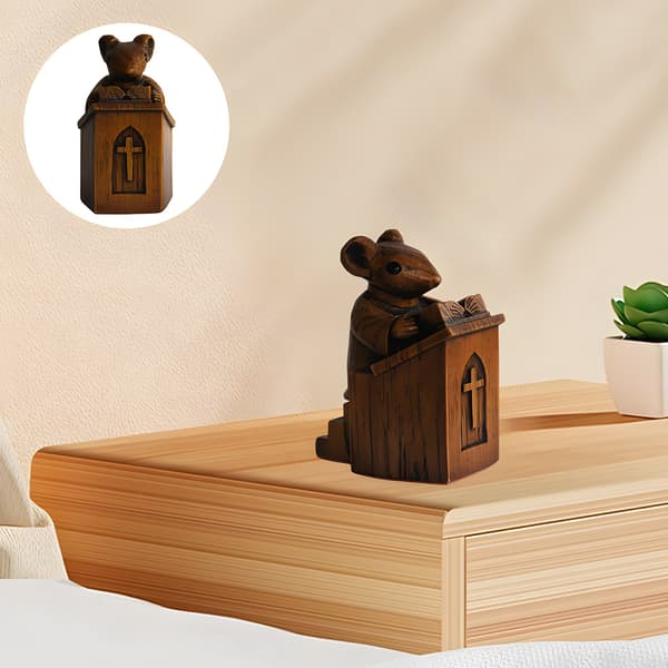 Kyrkmusdekoration, söt religiös heminredningsfigur