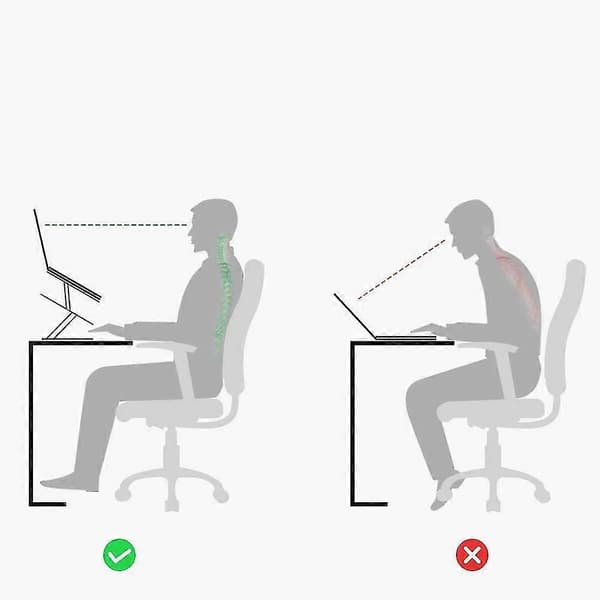 Laptopstativ, ventilert laptopstativ, ergonomisk justerbart laptopstativ
