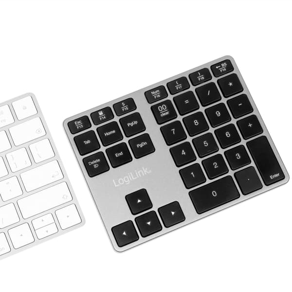 Trådløst numerisk tastatur med piltaster, Bluetooth 3.0, Space Grey, Kompakt for bærbar PC
