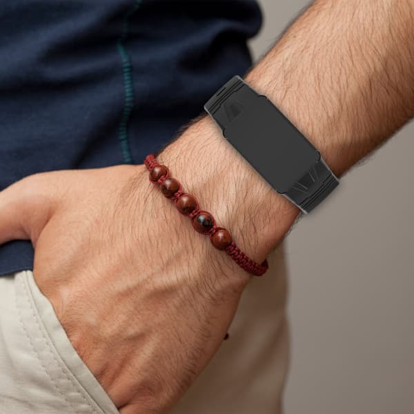 WHOOP 4.0-bånd, integreret silikonerem, sort, sikker pasform til fitness-tracker