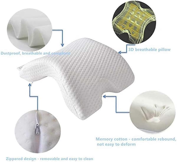 Pude med armhul Memory Foam, Parpude Kælepude Buedesign