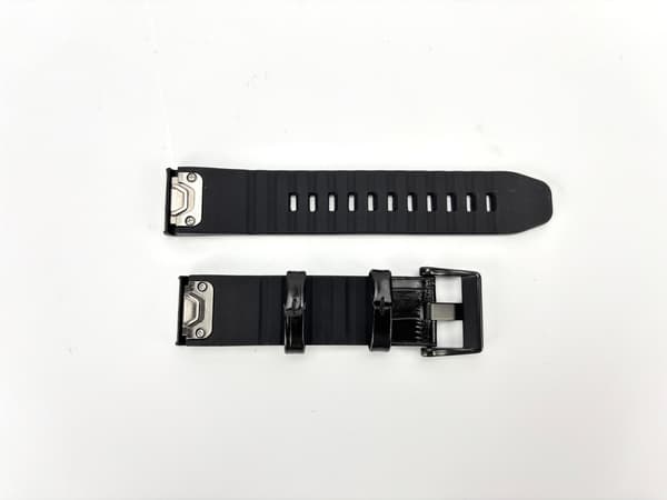 Silikone urrem til Garmin Fenix 8/7X/6X/5X, Sort, 22mm, Quick Release