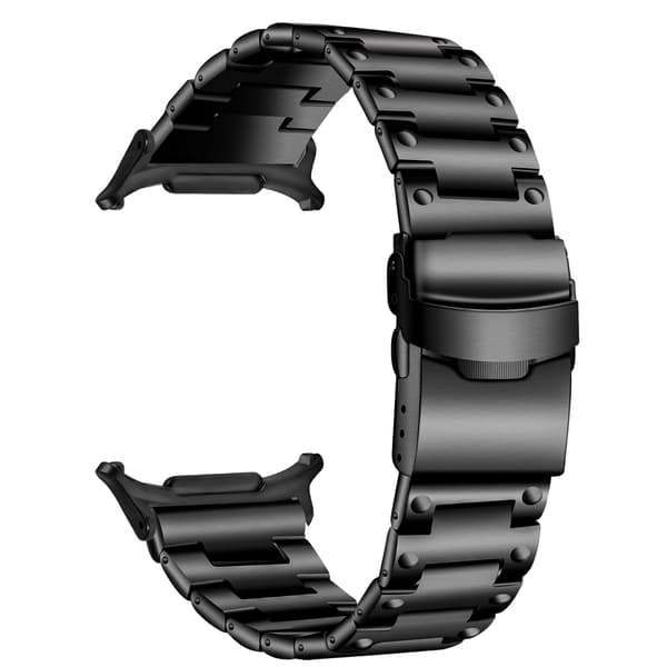 Urrem i rustfrit stål til Samsung Galaxy Watch Ultra 47MM, sort, 316L, justerbart spænde