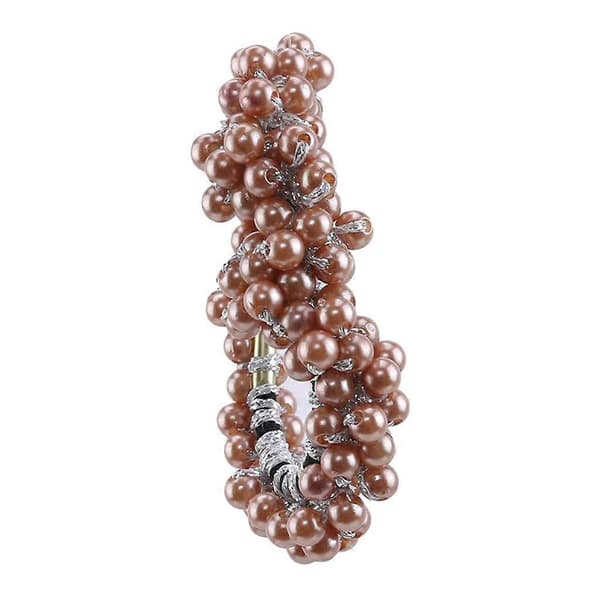 Dame Hår Elastikker Scrunchies Perle Perler Hår Elastikker Hårbånd Armbånd Smykker Coffee
