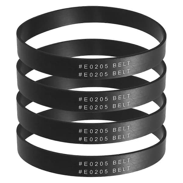 4-pack dammsugarremmar ersättningsremmar för Eureka Style U E0205 stående dammsugare, för Eureka NEU2 black