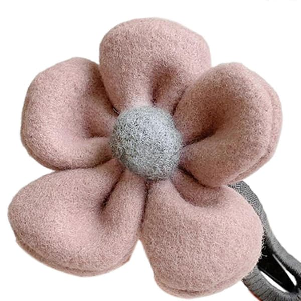 Hårklype med stor blomst for høst og vinter, elegant hodeplagg for sommerdamer og kvinner Pink