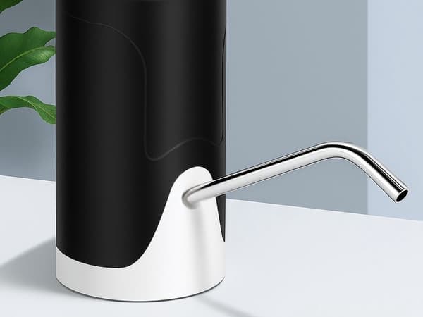 Automatisk Vattenpump Dispenser, Trådlös Batteridriven, Munstycke i Rostfritt Stål, för 5L-18.9L Flaskor