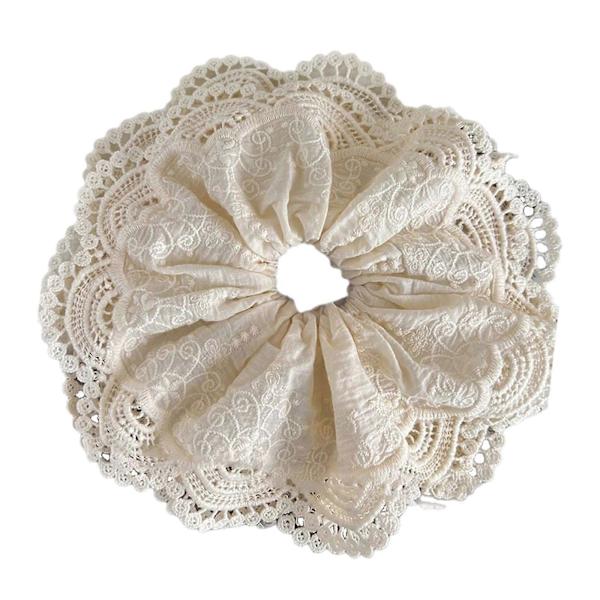 Blonde Scrunchie Hår Elastik Stilfuld Elastik til Kvinder Bløde Store Scrunchies