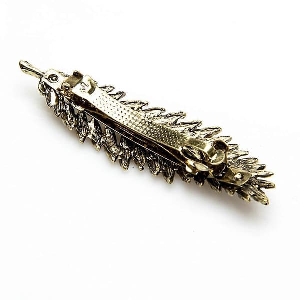 Metallfjær Bladform / Sølvtilbehør Gotisk Kvinner Antique Bronze