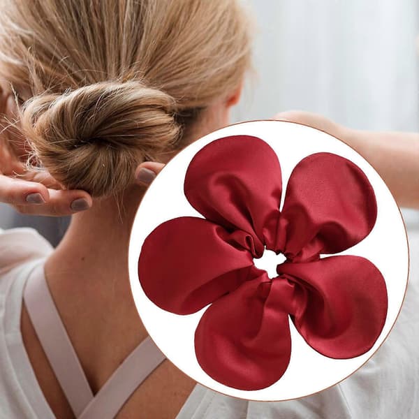 Hårstrikker Hestehaleholder Mykt Stort Hodebånd Lett Hårstrikk Elastisk red