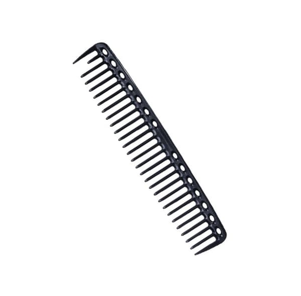 Professionel Hårklippekam, Model 2, Sort, 19,8 cm, Varmebestandig Harpiks, Ergonomisk Greb