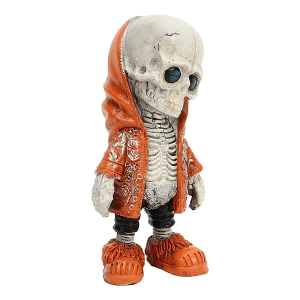 Skelettfigur i harts, cool utsökt staty, heminredning, present typ D