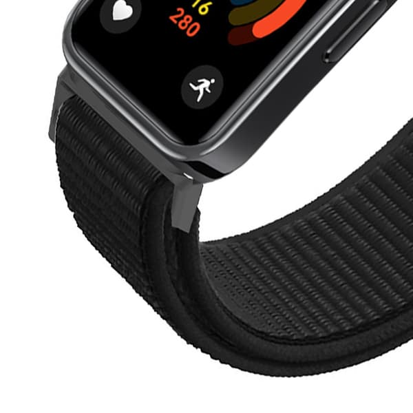 Nylon Urrem til Huawei Band 9/8, Justerbar, Sort