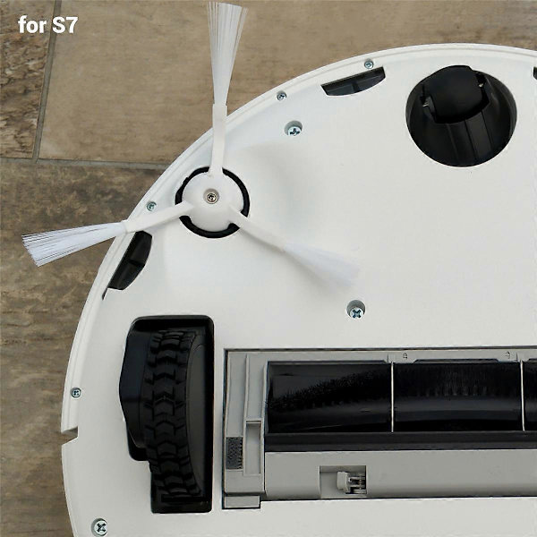 Sidebørste for Xiaomi Roborock S7 Max S7 Maxv T7S Plus S6 S5 MAX S50 S55 E35 E2 Robotstøvsuger White