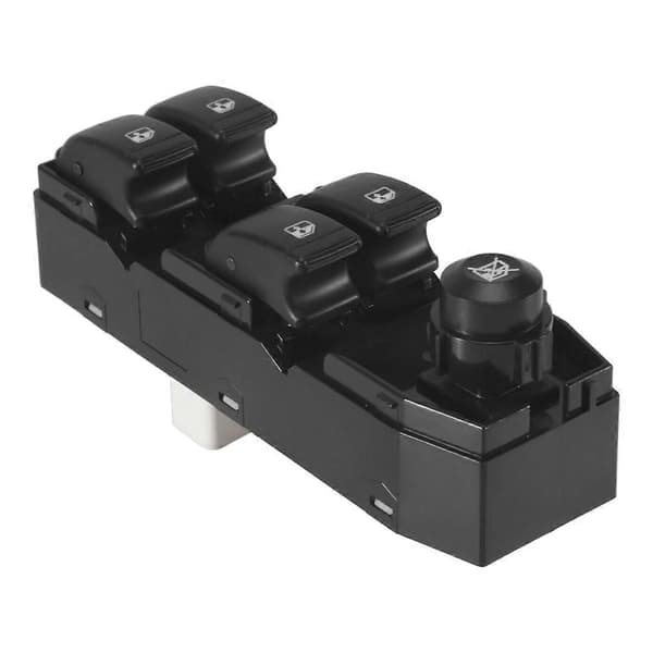 Bil Frontdør Førerside Elektrisk Vindusheis Kontrollbryter Knapp for Optra Lacetti 2004-2007 9 Black