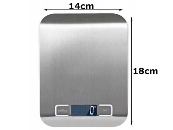 Digital köksvåg 5kg/1g, smart matvåg med LCD-display, kaloriräkning, Bluetooth-app