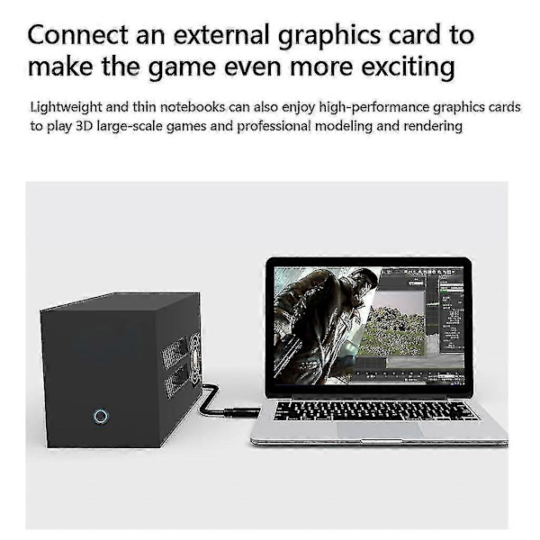 Thunderbolt 3-kabel stöder 100 W snabbladdning 0,7 m 40 Gbit/s dataöverföring