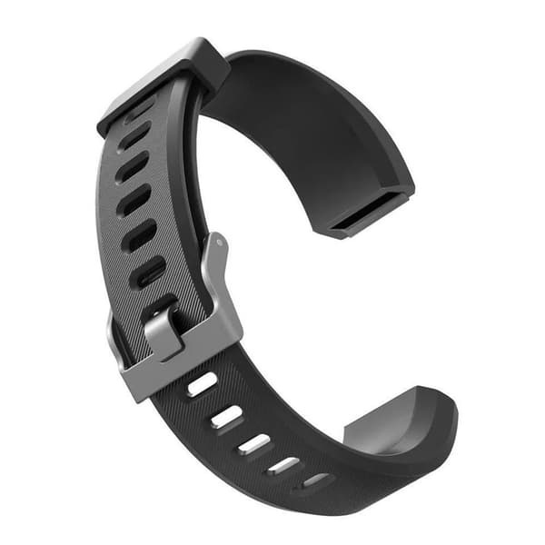 Erstatningsurrem til ID115 Plus HR/ID115 Plus, sort silikone, justerbar