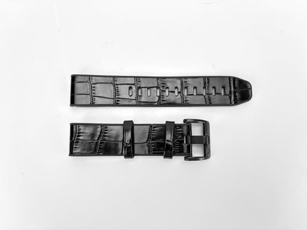 Silikone urrem til Garmin Fenix 8/7X/6X/5X, Sort, 22mm, Quick Release