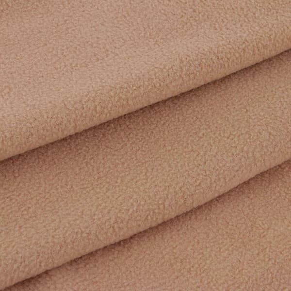Polyester Anti Pill Solid Fleece Stof Meter håndværk Materiale til Plyslegetøj Khaki