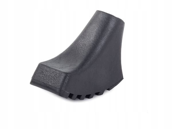Gummiferrul til vandrestave, 11 mm, sort, holdbar spids til vandrestave
