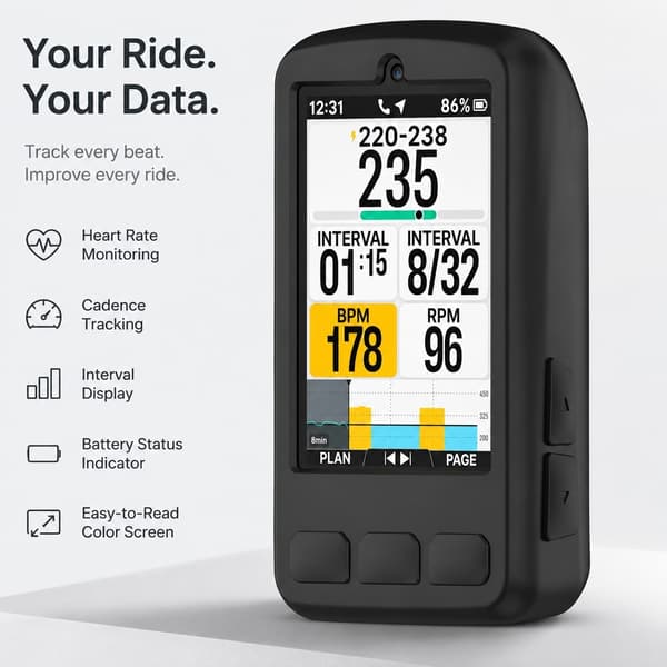 Silikoneetui til Wahoo ELEMNT BOLT V3 & BOLT3, Cykelcomputercover, Stødsikkert, Sort