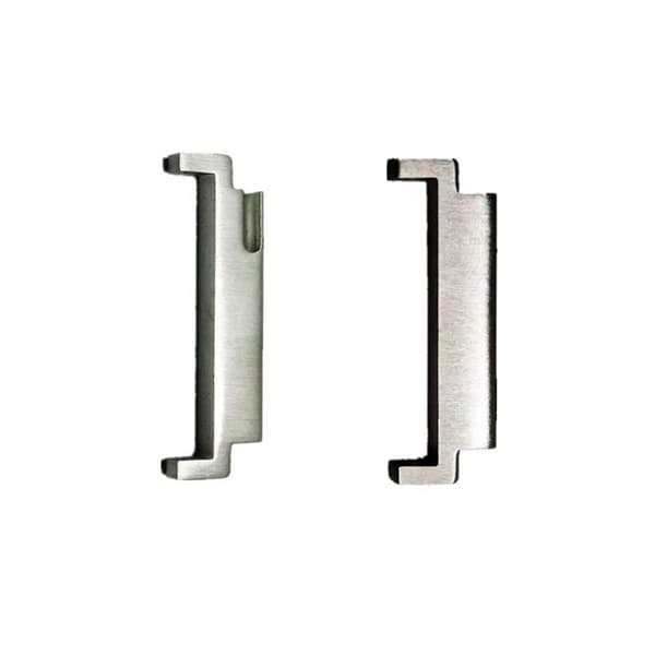 Klokkeremkobling 20 mm til 22 mm adapter, rustfritt stål, universell sølv