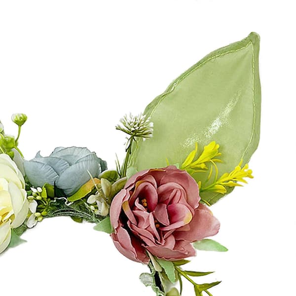 Påskehareører Hodebånd Hodeplagg for Kvinner Jenter Blomsterhårbånd Hår Green