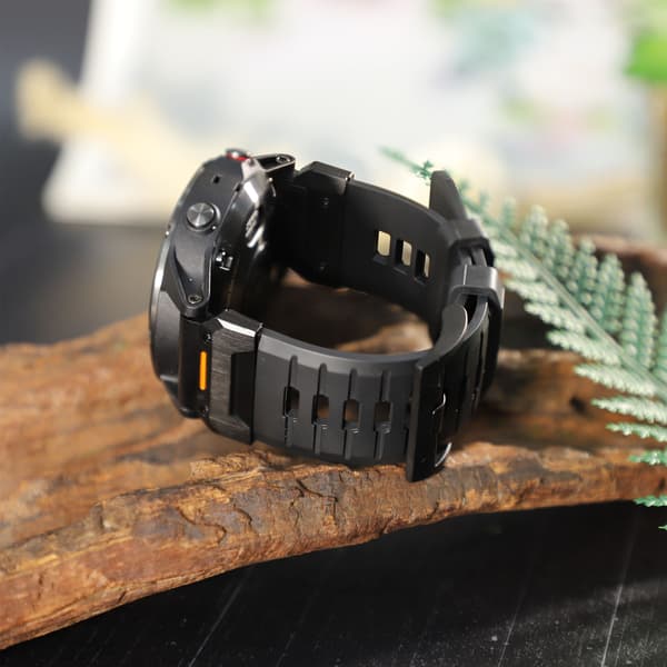 Urrem til Garmin Fenix 3/5/5X/6X/7X, 26mm, Sort, Fluoroelastomer, Justerbar