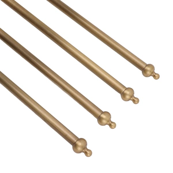 Svingbar håndklestang antikk messing, 4-stangs håndklestativ roterende hengerholder for baderom
