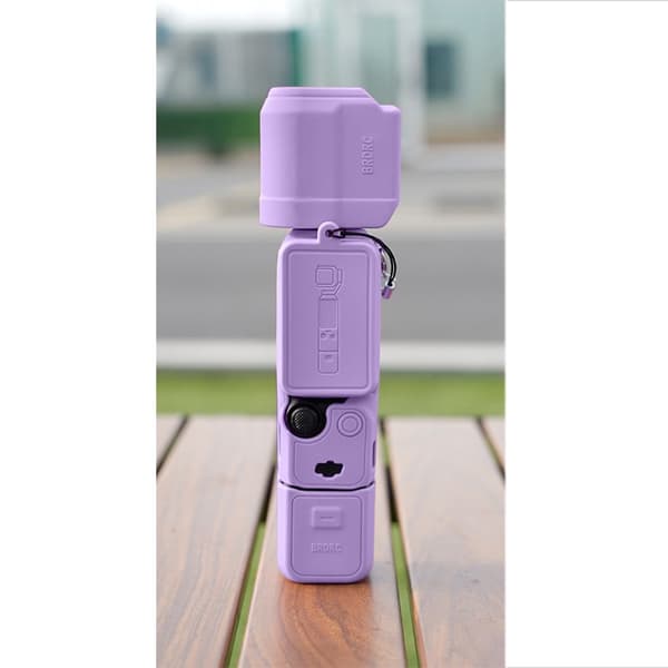 Silikonskyddsfodral för DJI Osmo Pocket 3, Stöttåligt, Lila