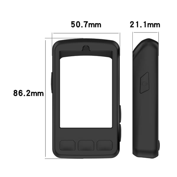Silikonfodral för Wahoo ELEMNT BOLT V3 & BOLT3, Cykeldatorfodral, Stöttåligt, Svart