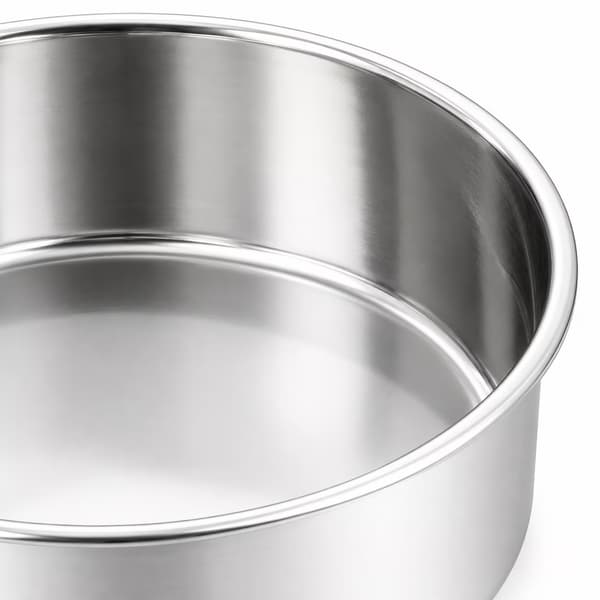 8-tums rund kakform-set, 3-delars kakform i rostfritt stål, djup modell, diskmaskinssäker