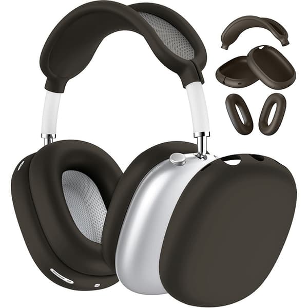 Silikondeksel til AirPods Max, Mørkegrå, Beskyttende Deksel, Støtsikkert, Hodebånd og Ørekopper DarkGrey