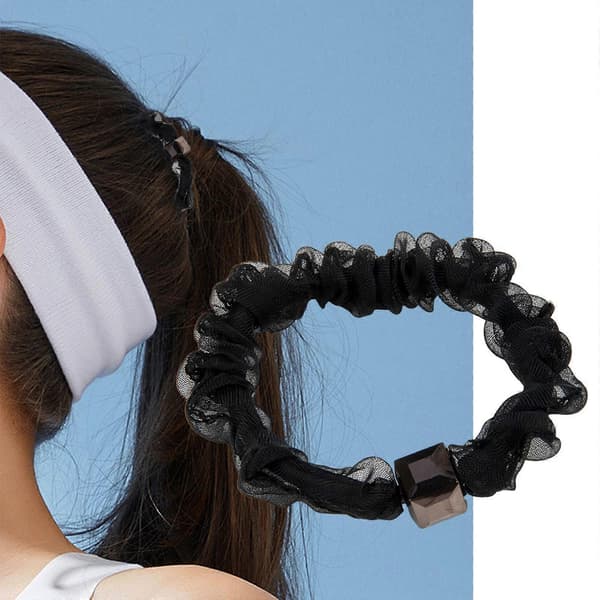 Hårelastik Bløde Hårtilbehør Hår Scrunchies til Kontordamer