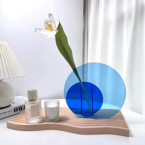 Fargerik INS-vase, borddekorasjon til stuen, skrivebordspynt, bohemsk stil