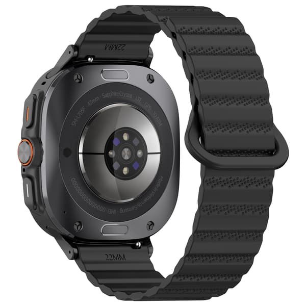 Magnetisk rem til Samsung Galaxy Watch Ultra, silikone, sort