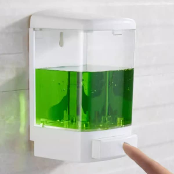1000 ml hotellhanddesinfektionsmedel pressflaska, väggmonterad schampodispenser, stansfri tvåldispenser