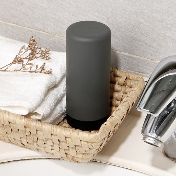Silikonklämflaska för lotion, schampo, duschgeldispenser, grå, diskmedel
