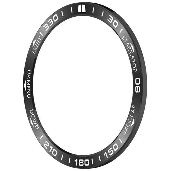 Rostfri infattning för Garmin Tactix 8 51mm Solar, Svart, Skyddsram