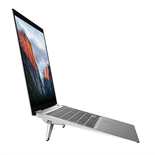 Mini Laptop Stand Riser Usynlig, Ergonomisk Laptop Stand Køling Til 12-20in