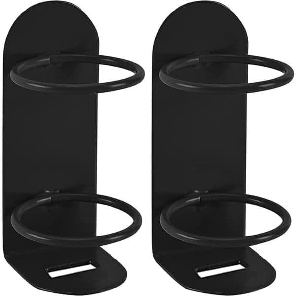 Väggmonterad eltandborsthållare (svart) Jsr Aquaforge (2-pack)