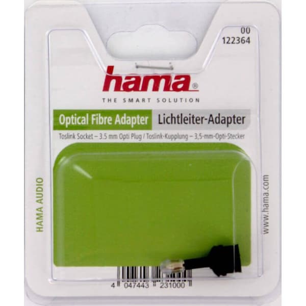 ODT Toslink hunn til 3,5 mm optisk hannadapter, gullbelagt