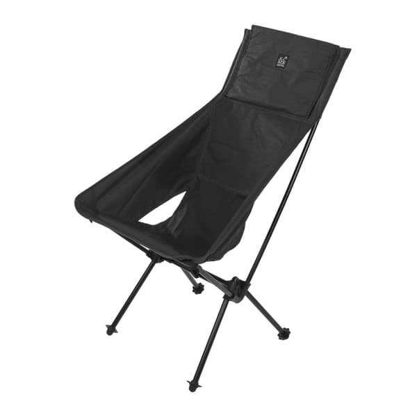 Bærbar foldbar campingstol, sort, til vandreture, rejser, strand, picnic