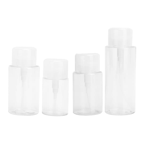 4-delat resebehållare tomt flaskset, pumpflaskor för kosmetika - 500 ml