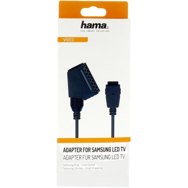 Scart til Samsung TV-adapter, han til hun, sort