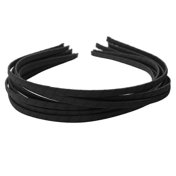 10 stk. Hårelastikker, Satin Scrunchie Pandebånd Hårbånd Elastiske Chouchous Hår Black